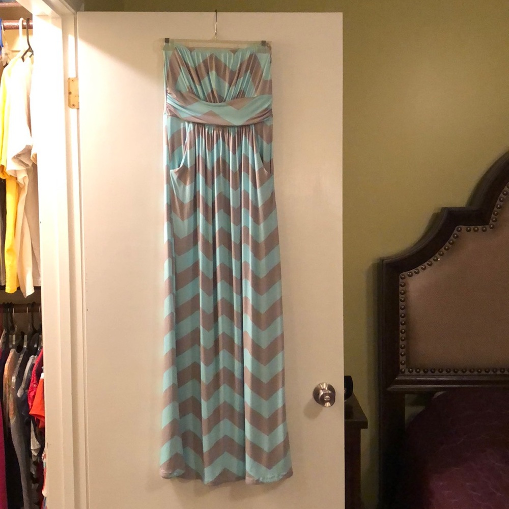 Chevron Maxi dress
